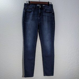 Kensie Dark Wash Mid Rise Stretchy Effortless Ankle Jeans Sz 8/29